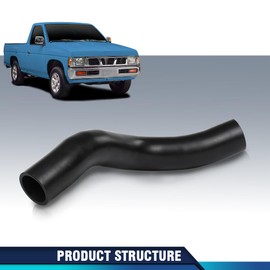 PIT66 Fuel Hose Filler Neck Tube Compatible with Nissan Hardbody Pickup D21 1986-1997 1722801G01, 17228-01G01 Black