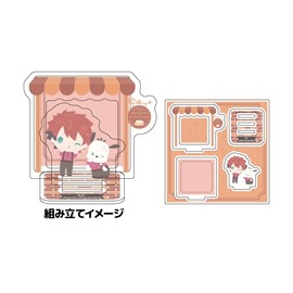 A3! x Sanrio Characters 15 Taichi Nanao x Pochacco [Mini Character Illustration] Acrylic Stand Plate