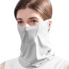 UPF 50+ Breathable Cooling Face Cover Sun UV Protection Earloop