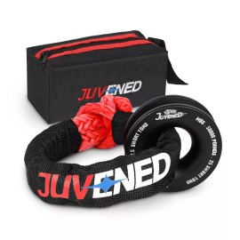 Juvened Soft Shackle Recovery Ring Snatch Block Synthetic Tow Rope 41887LBS 1/2''×22''