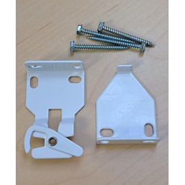 Rollease Installation Brackets for R Series and Skyline Clutch. Roller Shades (White R3-R8, 2.0" Projection)