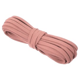 PATIKIL 5.5 Yards x 5mm Faux Suede Leather Cord, Leather Lace String for Bracelet Necklace Beading Making DIY Crafts, Pink Red