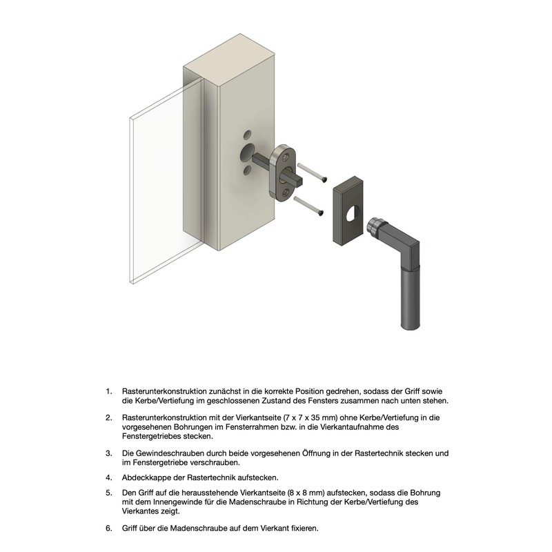 Beschläge Hamburg: Gro Prime DK 20-44ZAMAK MPN PVD Window Handles/Window