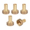 sourcing map Brass Hose Barb Fitting Connector, 12mm Barb G1/2