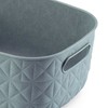 CURVER Softex 4x 4L Storage Baskets, 100 percent Recycled Material,
