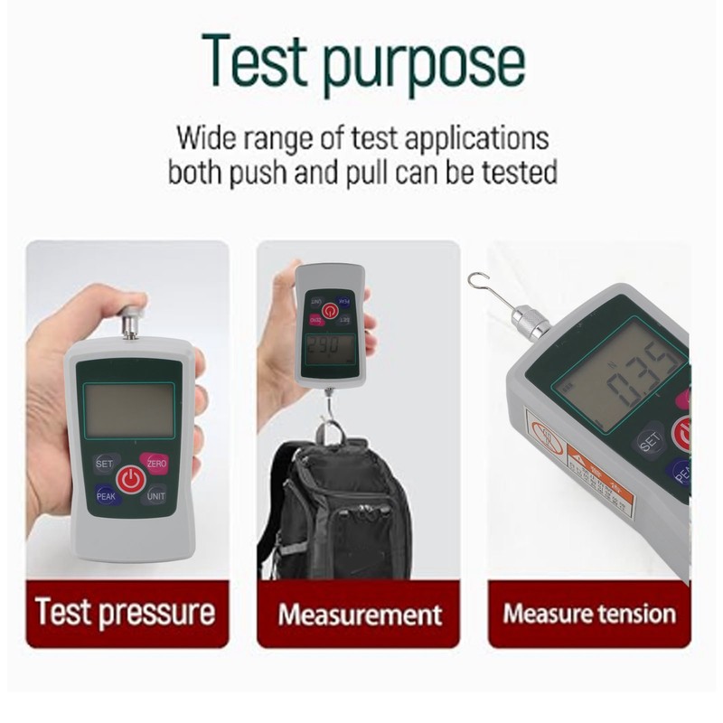 Digital Display Force Gauge Built in Sensor High Accuracy Push