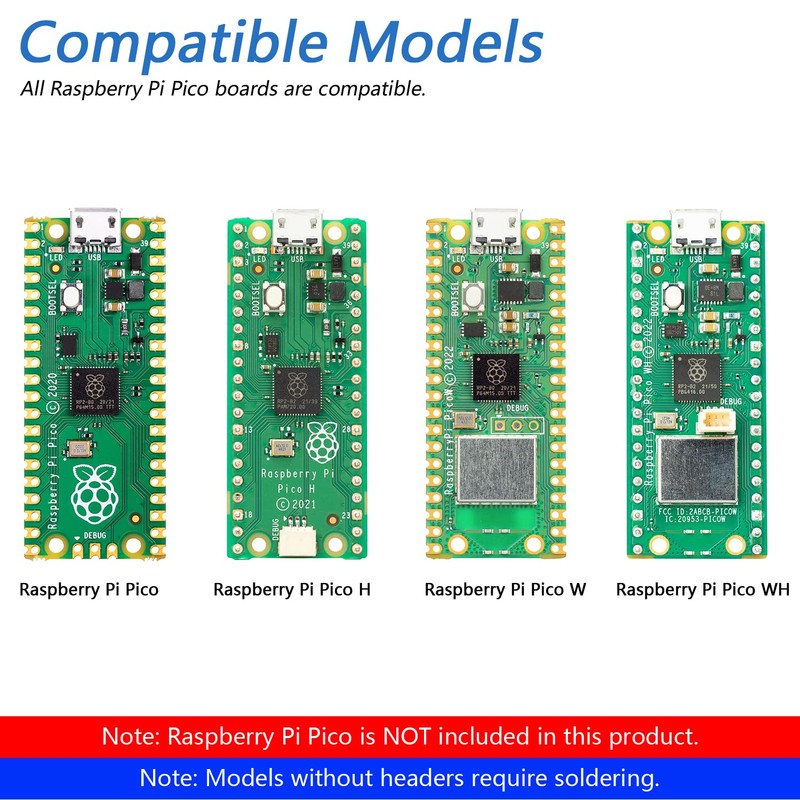 Freenove 4WD Car Kit for Raspberry Pi Pico (Not Included)