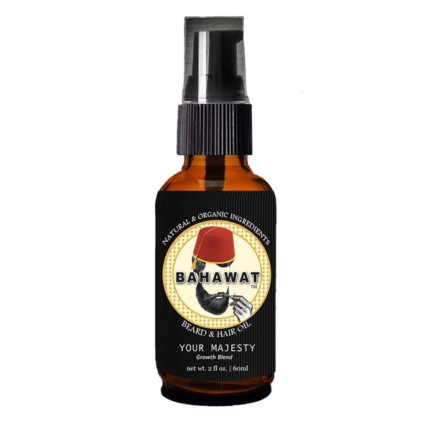 Bahawat Beard Oil Mediterranean Citrus - Beard Oil Conditioner & Softener, Eliminates Beard Itch, Promote Healthy Growth, Natural Ingredients, 2 ounce.