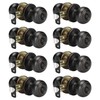 Haidms 8 Packs Oil-Rubbed Bronze Interior Door Knobs, Door Knobs