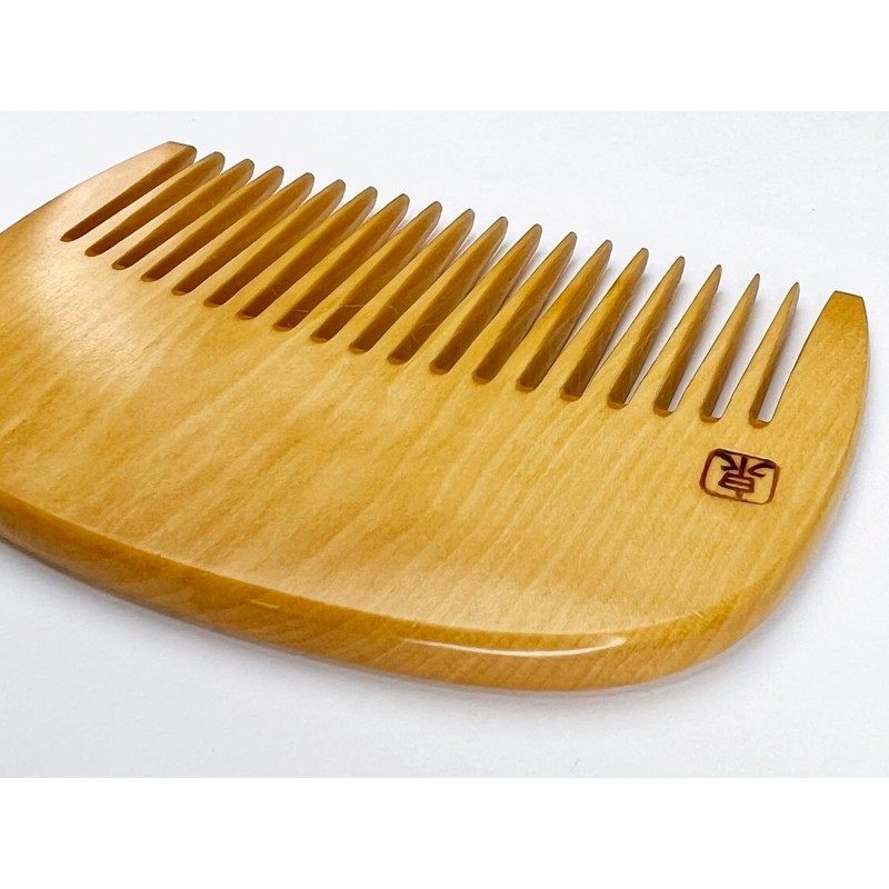 Honotsuke Comb Flower Comb, Small Flowers, Japanese Pattern (Red Type)