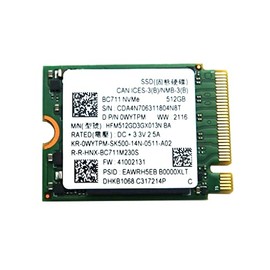 Solid State Drive WYTPM 0WYTPM KR-0WYTPM Compatible Replacement Spare Part for SK Hynix HFM512GD3GX013X 512GB M.2 2230 NVMe PCIe Gen3 x4 SSD