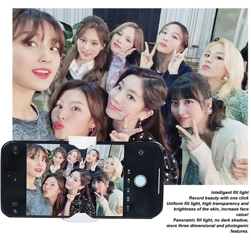 Smartphone Camera Shutter Grip 3 Gear Adjustable 1000mAh with LED