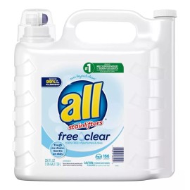 All Liquido Detergente Free Clear Sensitive Skin 166 Loads