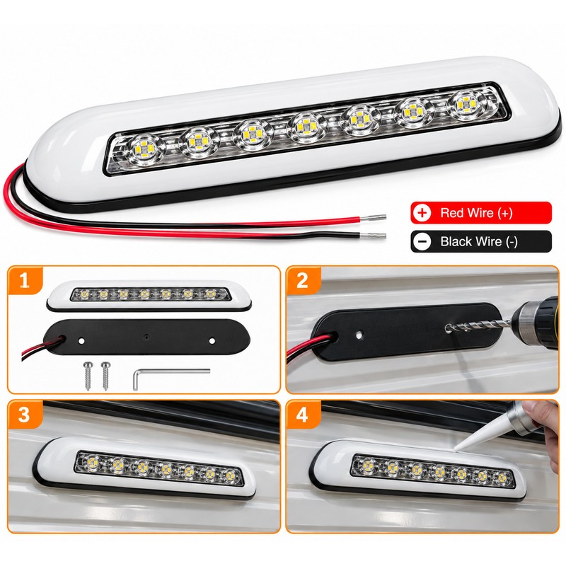 12V RV LED Awning Light for Camper Exterior Lighting –