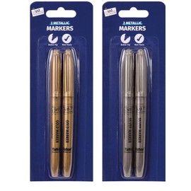 Tallon TA5641 Bullet Tip Gold 2 Pieces Marker Pens (Gold, Bullet Tip, Gold, Gold, 2 Pieces)