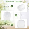 BOSMIOW 15Pcs 30g/1oz Clear Plastic Deodorant Containers,Round Twist-up Lipbalm Tubes,Refillable