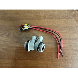 Svicari Front DRL Daytime Running Light, Turn Signal Light Socket with Wire Harness Set Fit for Jeep Renegade 2014-2020 Replace OE 68285016AA with 2 Bulb