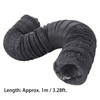 Flexible Aluminum Ducting Duct 1m Length with Clamp for Ventilation