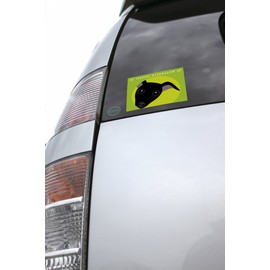 To Italian Grey Hound Black Dog Stickers Green Back