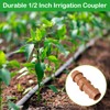 WZFLRUA 20 Pack 1/2 Inch Drip Irrigation Coupling Fittings -