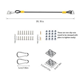 Garbage Trash Can Lid Lock Trash Can Locks for Animals Stop from Rummaging Universal Lid Lock with Rubber Coated Braided Wire Rope Trash Can Locks for Various Trash Bins Locks for Animals (2 Pack)