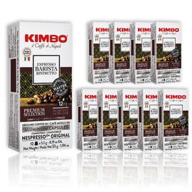 Kimbo Espresso Capsule Coffee, Nespresso Compatible, Ristretto, Medium Roast, 100 Count