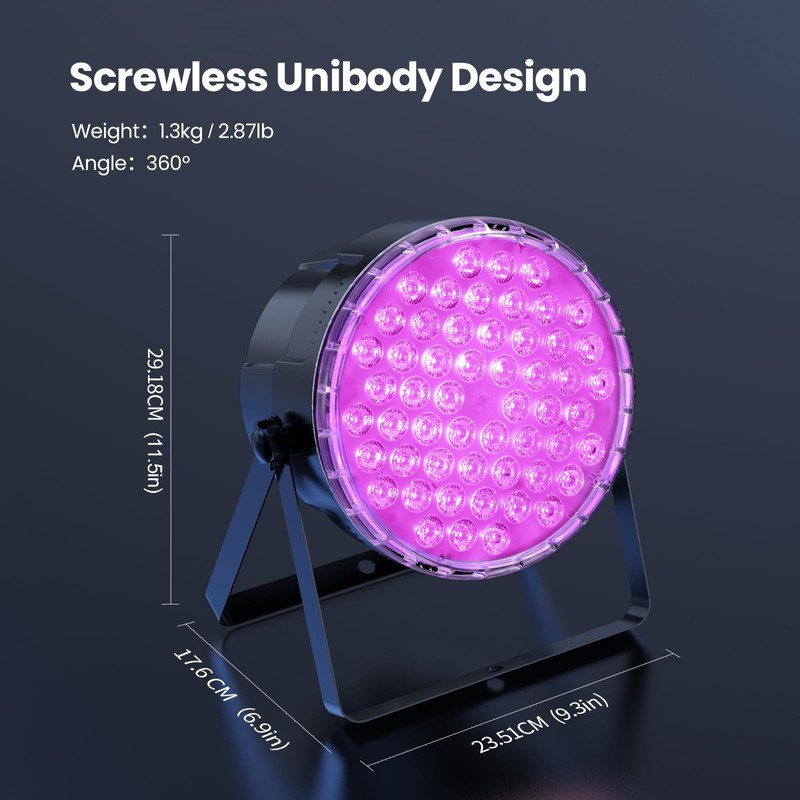 Big Dipper LED Stage Lights Par Lights 54X3W RGB 3in1
