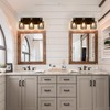 Farmhouse Bathroom Vanity Light, 3-Light Wood Bathroom Light Fixtures Over