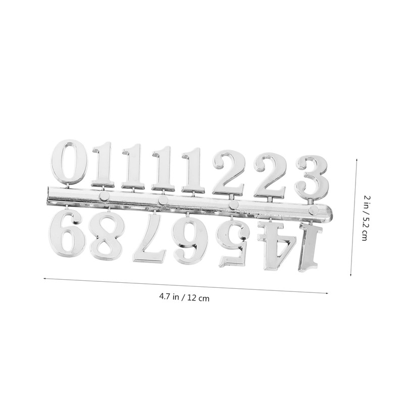 LALAFINA 45 Sets Arabic Clock Numerals Replacement DIY Digital Numbers