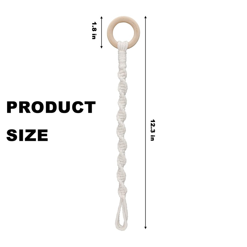 Goufaju 6 Pack Adjustable Macrame Plant Hanger Extenders - Handmade