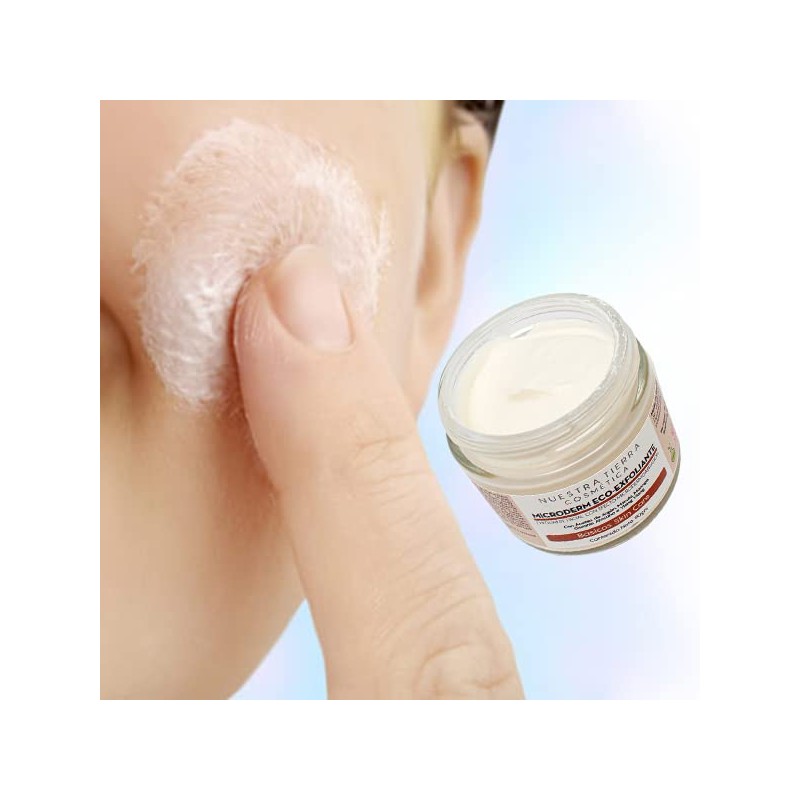 Gel de Microdermoabrasión Facial Orgánico y Eco-Consciente -110grs- Exfoliación Profesional
