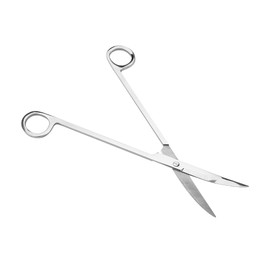 Stainless Steel Aquarium Plant Scissors Water Plant Trim Tool for Fish Tank (Curved Scissors)