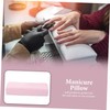 Healvian 1pc Stylish Pu Leather Manicure Pillow Detachable Nail Hand