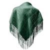Silk cloth dirndl costume cloth green 75 x 75 cm