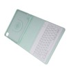 Tablet Protective Case Light Green Folding Stand Cover with Keyboard