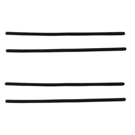HeCheng Replacement Anti-Slip Rubber Silicon Temple Ear Socks for Eye Glasses Sunglasses Frames HTS013 (Black - 2 Pairs)