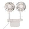 White Desktop Screen Fan with Adjusting Clip 3 Gear 360°