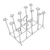 Fryer Skewer Stand Uniform Cooking Rust Resistance Stainless Steel Vertical