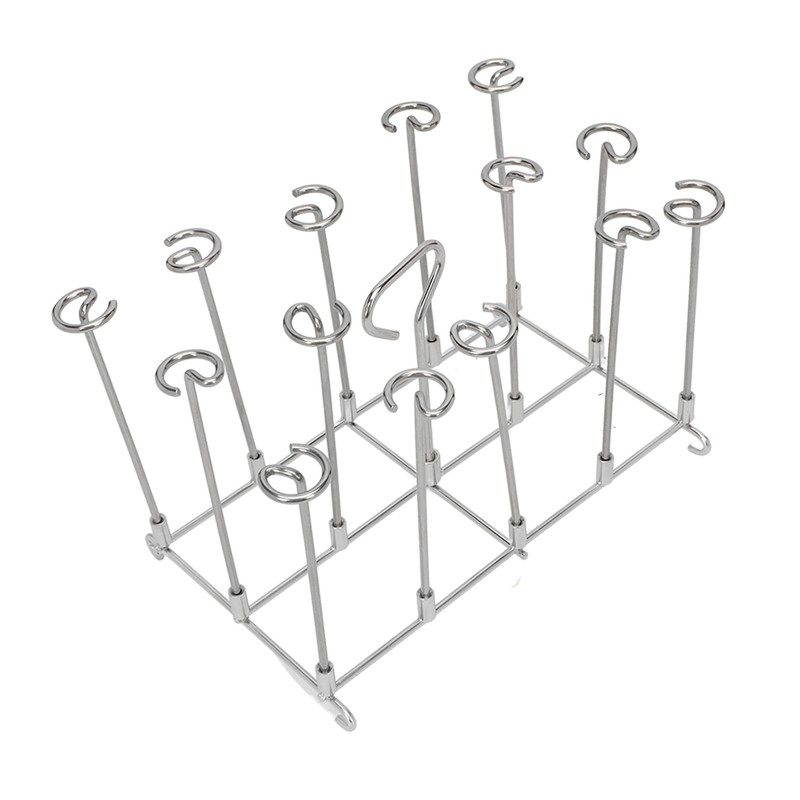Fryer Skewer Stand Uniform Cooking Rust Resistance Stainless Steel Vertical
