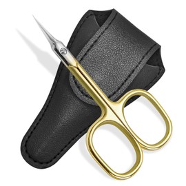 Tijeras Para Cuticulas Con Hoja Curva Extrafina, Tijeras De Manicura Superfinas Para Cutículas, Tijeras Pequeñas Profesionales Con Punta Puntiaguda Precisa,，Gold