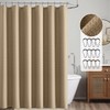 MIULEE Extra Long Waffle Weave Shower Bath Curtain 84 Inch