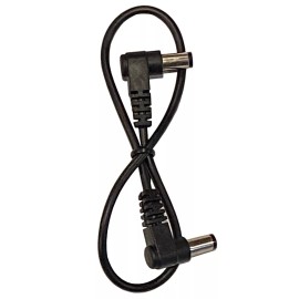 Kurrent Electric (5) 1ft Right Angle 2.1mm x 5.5mm 10mm Barrel CCTV Guitar Pedal DC Power Cables