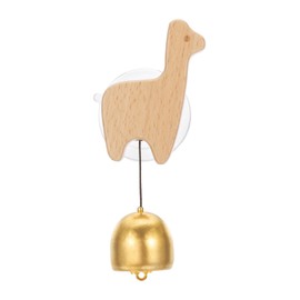 PATIKIL Shopkeepers Bell, Wood Door Chime Hanging Door Bell Jingle Bells Animal Metal Doorbell with Suction Cup for Door Opening Business When Entering Decoration,Grass Mud Horse