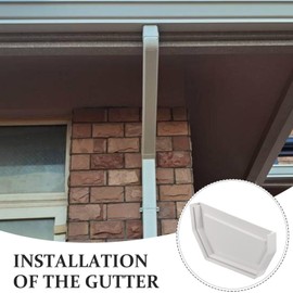 Gadpiparty Gutter End Cap Downspout Cover Gutter Accessories Double-Sided Design Prevents Leaks Debris for Rainwater Management
