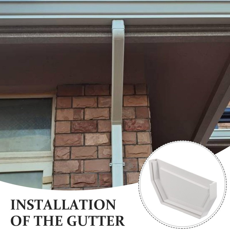 Gadpiparty Gutter End Cap Downspout Cover Gutter Accessories Double-Sided Design