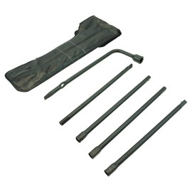 TRQ Spare Tire Lug Wrench Extension Jack Tool Kit Set Compatible with Ranger Explorer Sport Trac
