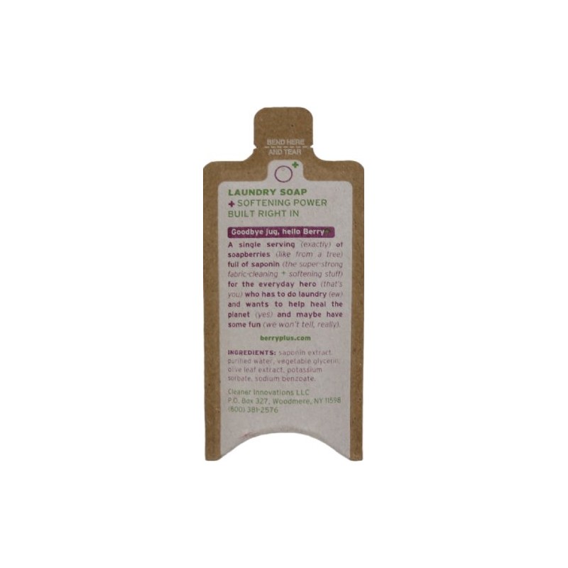 BerryPLUS"Soap Berry" 1-FL OZ Eco-Friendly Natural Single Load Laundry Detergent