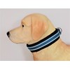 BUDDYPACK Extra Wide Dog Collar with Reflective Stripes, Soft Neoprene