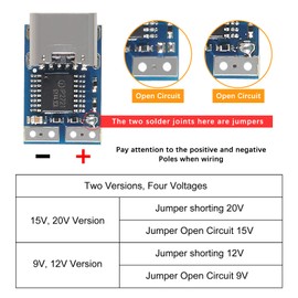 ALAMSCN 6pcs PDC004-PD PD Trigger Module USB-C 12V DC Fixed Voltage Power Trigger Module for Smart Homes