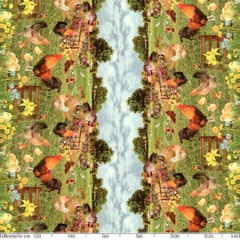 ANRO Oilcloth Tablecloth Oilcloth Tablecloth Country Village Yard Farm 120 x 140 cm